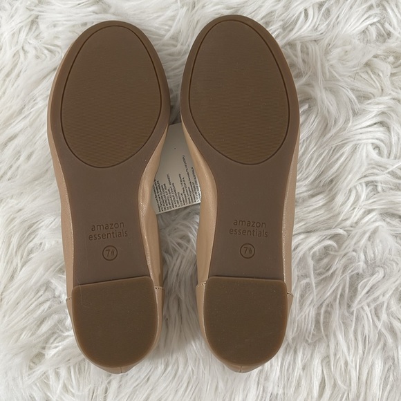 Amazon Essentials Women's Belice Ballet Flat Beige Size 7W (wide) NEW - Picture 13 of 16